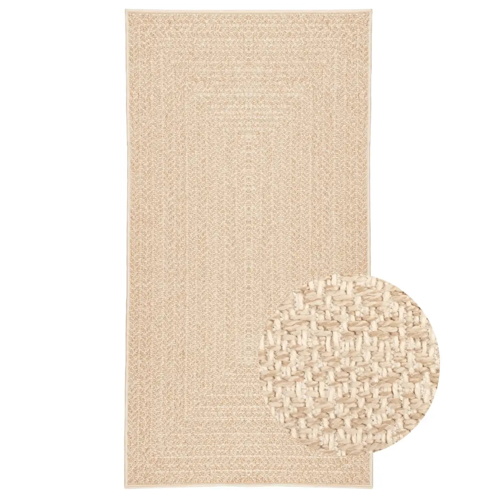Tappeto ZIZUR Beige 60x110 cm Aspetto Iuta Interni ed Esterni 4010388