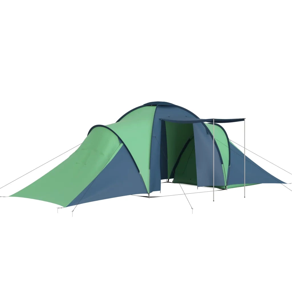 Tenda da Campeggio per 6 Persone Blu e Verde 93184
