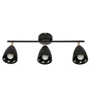Plafoniera Candellux Coty 93-67173 3xE14 70cm nero/oro