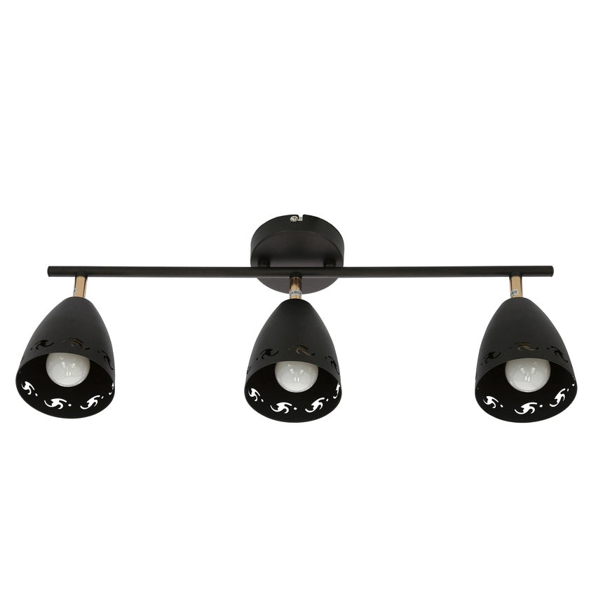 Plafoniera Candellux Coty 93-67173 3xE14 70cm nero/oro