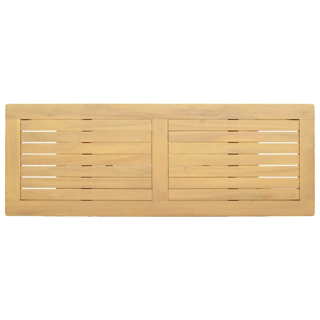 Tavolo consolle da giardino Acacia chiaro 110 x 40 x 75 cm