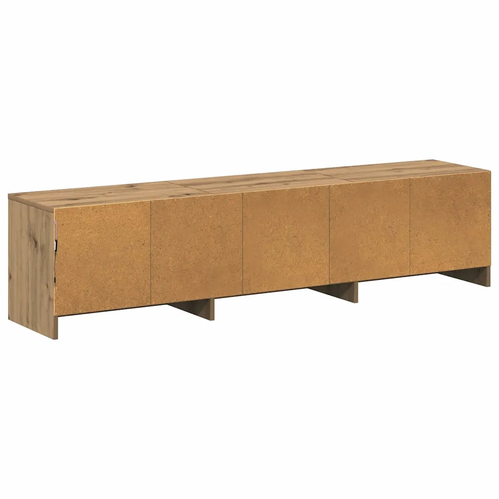 Mobile TV con LED Rovere Artigianale 165 x 34 x 40 cm 3418720