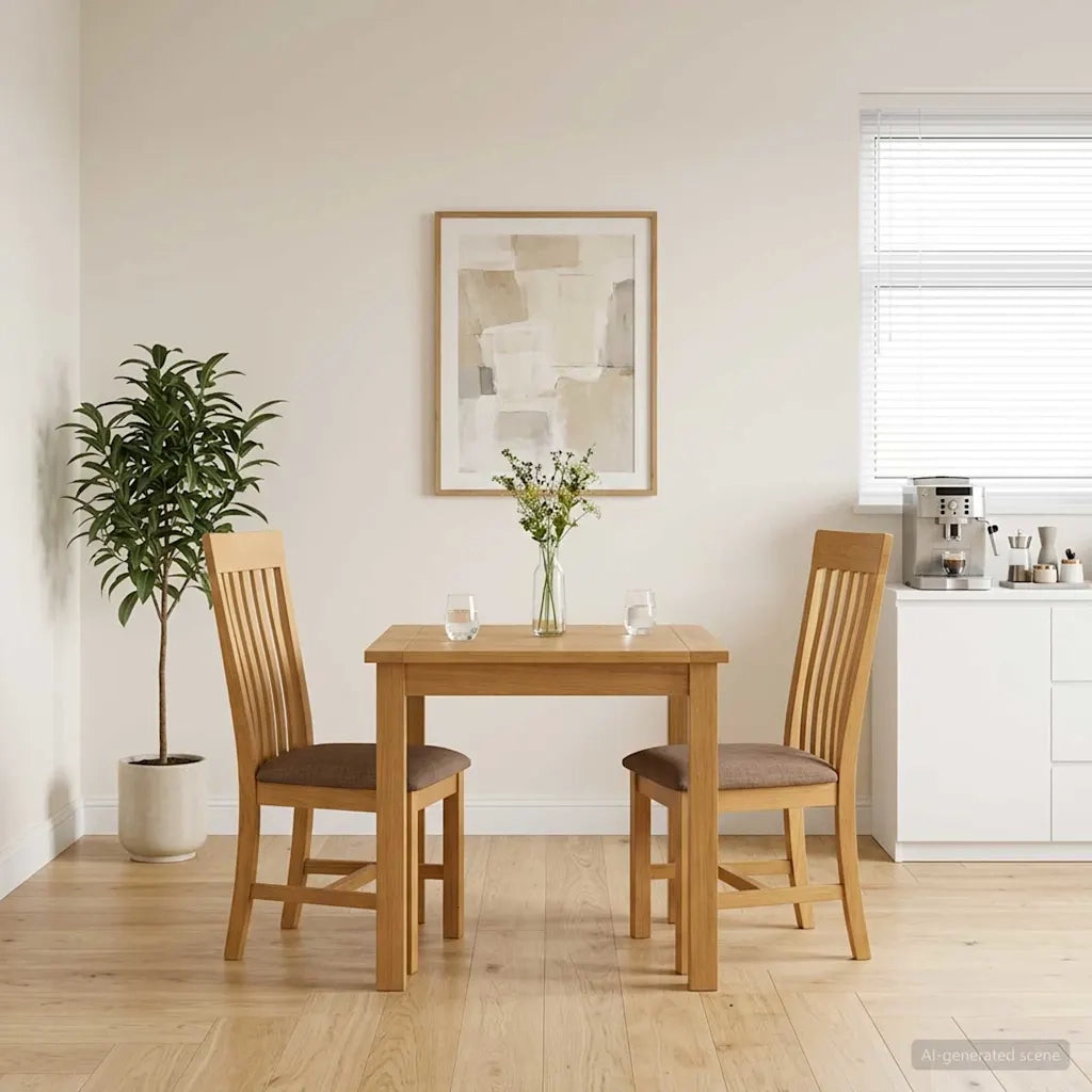 Sedia da pranzo 2 pcs Legno di Quercia Massello Grigio 42039161