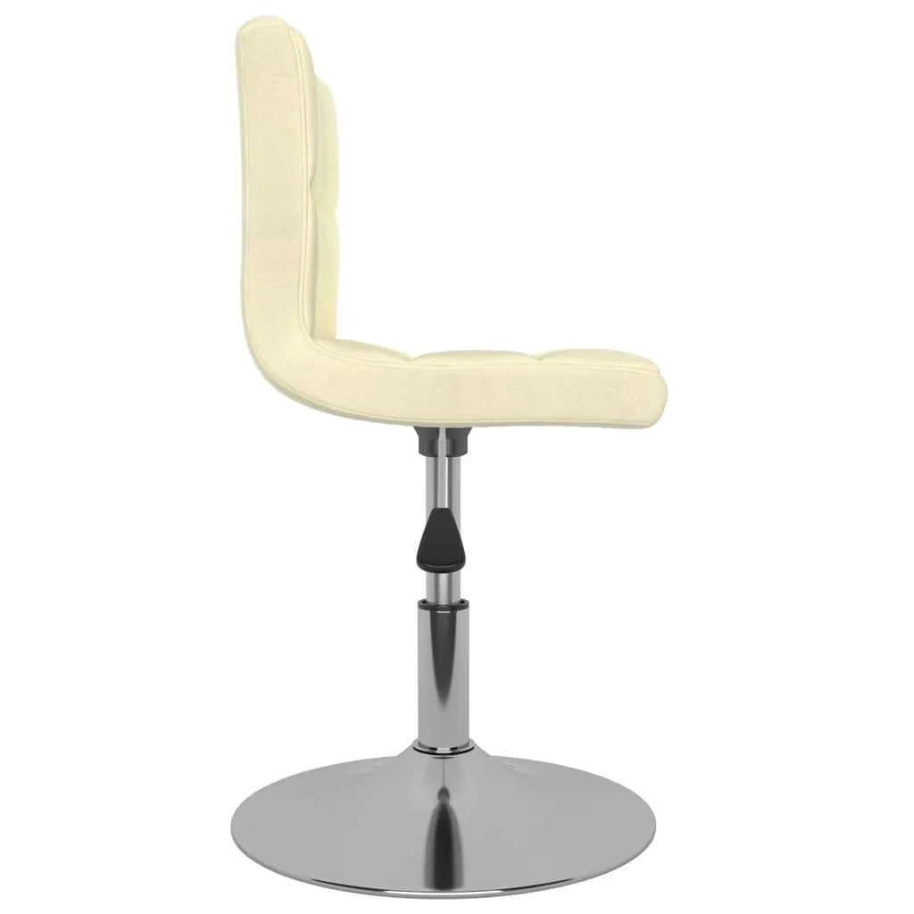 Sedie da Pranzo Girevoli 6 pz Crema in Tessuto 3087460