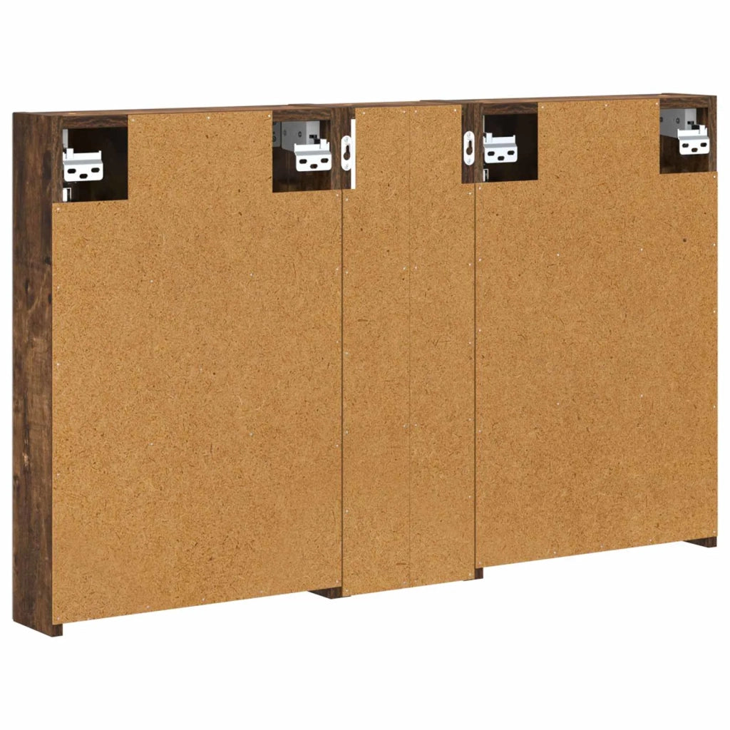 Set di Armadi da Bagno con porta 3 pcs 100 x 10,5 x 60,5 cm