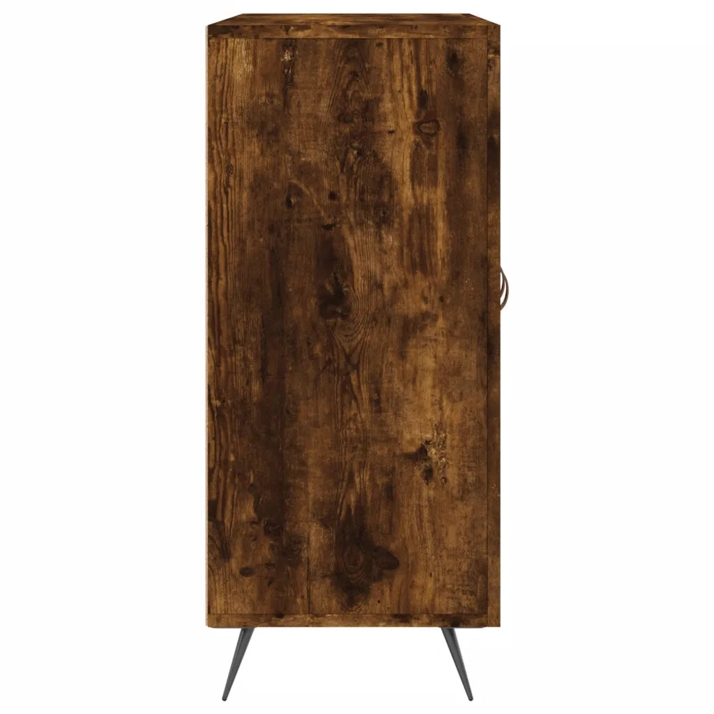 Credenza-Buffet-Armadio da cucina Rovere Fumo 90x34x80 cm in Legno Multistrato 117949