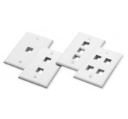 Placche a Muro MOD.503 con 2 frutti Keystone - Bianco