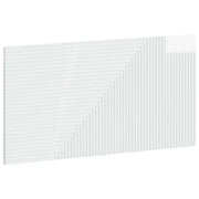 Testiera da Muro HAARLEM Bianco Lucido Legno ingegnerizzato 896979