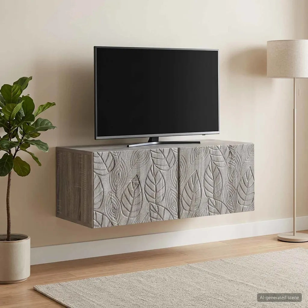 Mobile Porta TV da Muro 78,5 x 31 cm Sonoma grigio 898891