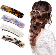 Clip per capelli per donne, spille per capelli rettangolari grandi per capelli fini e spessi, set da 4 pezzi