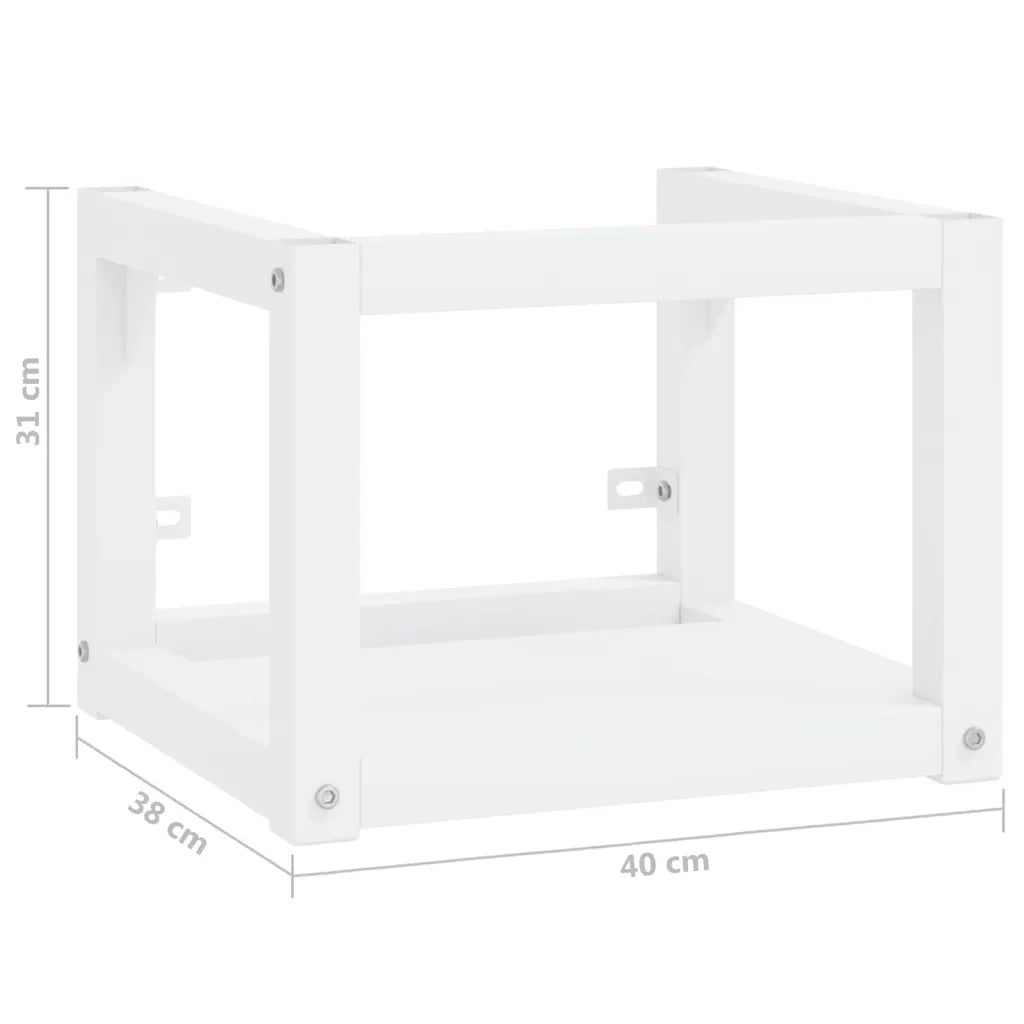 Struttura per Lavabo a Parete Bianca 40x38x31 cm in Ferro 338490