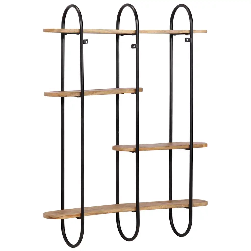 Mensola da Parete 90x20x116,5 cm Legno Massello di Mango Grezzo 373635