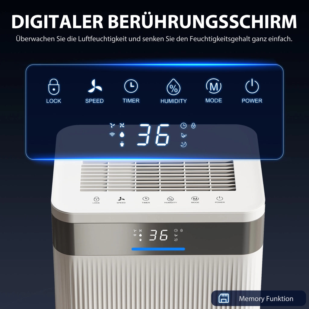 Deumidificatore ¨C Zephmum ¨C Bianco 4.5L LED