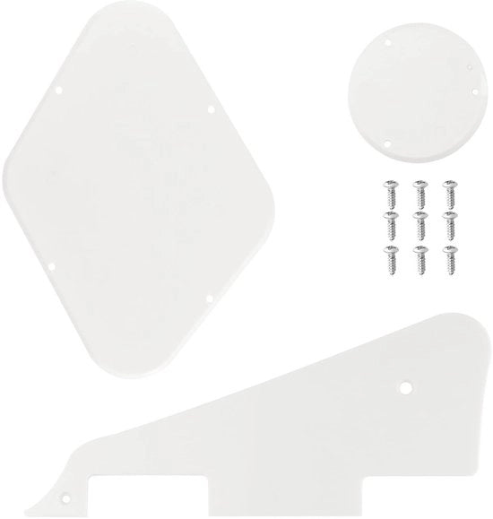 Set di protezione per chitarra LP da 3 pezzi - Materiale duraturo e affidabile - Bianco