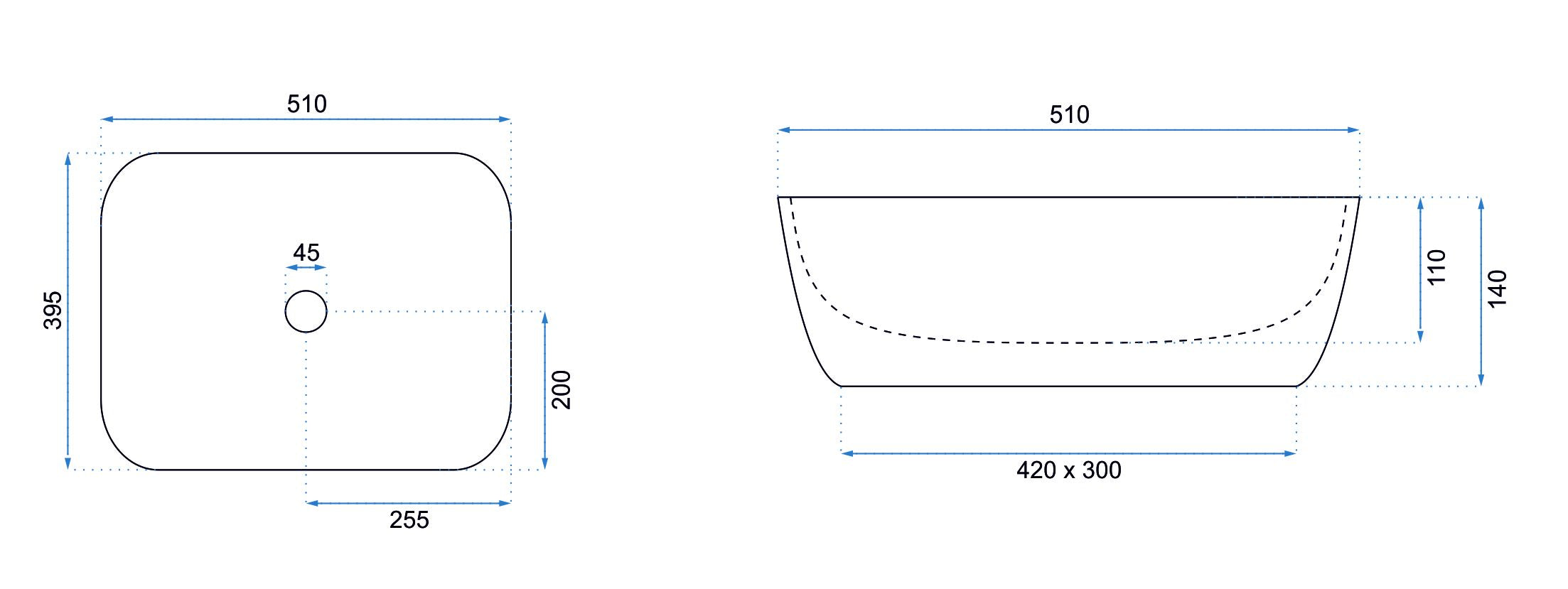 Lavabo Da Appoggio Rea Freja Beige