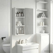 Armadio da bagno a muro con lo scaffale Bianco 30 x 14 x 70 cm 889327