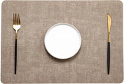Set di 6 mattonelle e sottopiani - Mattonella quadrata in tessuto - Resistente al calore - Impermeabile, resistente all'olio, antiscivolo - 43x30cm - Adatto per interni ed esterni