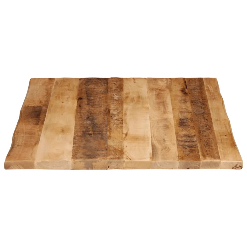 Dessus de table bord vivant 110x80x2,5 cm bois de manguier brut