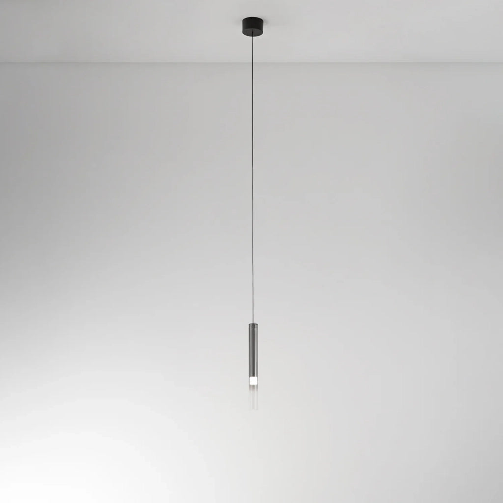 Sospensione Moderna Poule Metallo Vetro Fumè Led 8W Dimmetabile Ip20