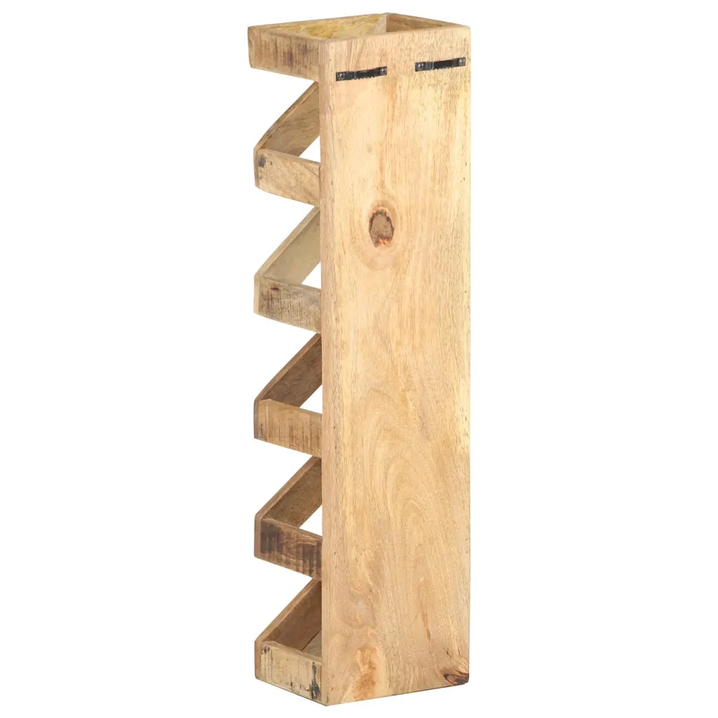 Portavino da 5 Bottiglie in Legno Massello di Mango 321627