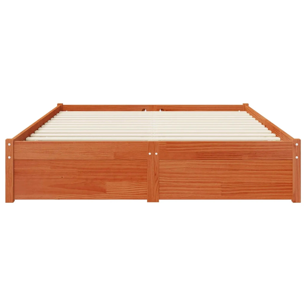 Struttura del letto Marrone cerato Legno di Pino Massello 3423809