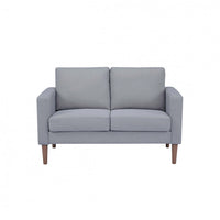 Divano 2 Posti Ramsey 137x73x82 h cm in Tessuto Grigio chiaro