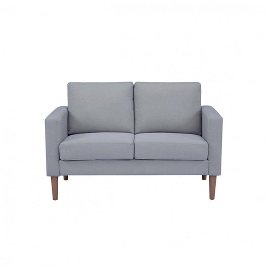 Divano 2 Posti Ramsey 137x73x82 h cm in Tessuto Grigio chiaro