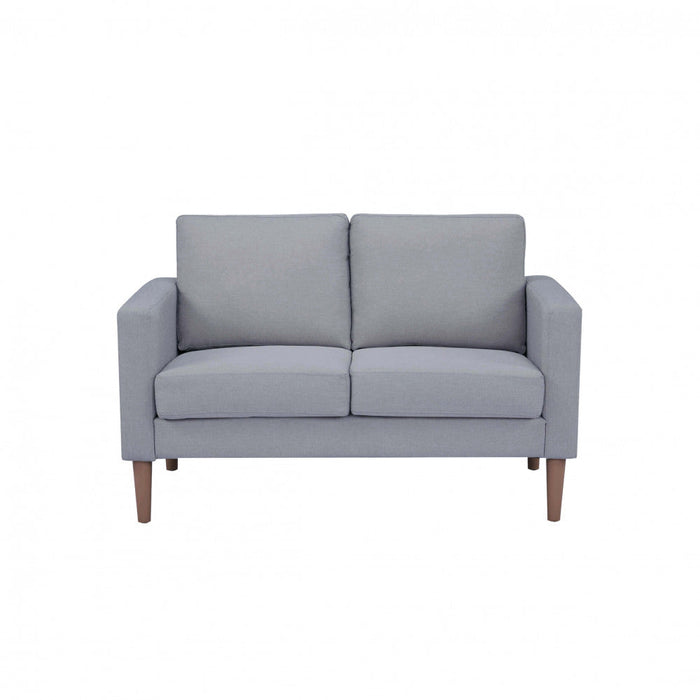 Divano 2 Posti Ramsey 137x73x82 h cm in Tessuto Grigio chiaro