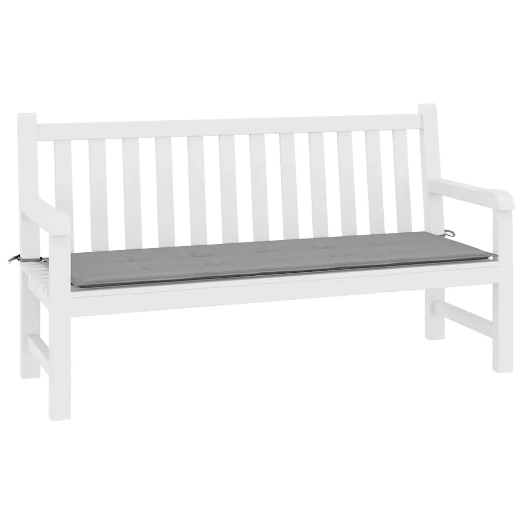 Cuscino per Panca Grigio 200x50x4 cm in Tessuto Oxford 47607