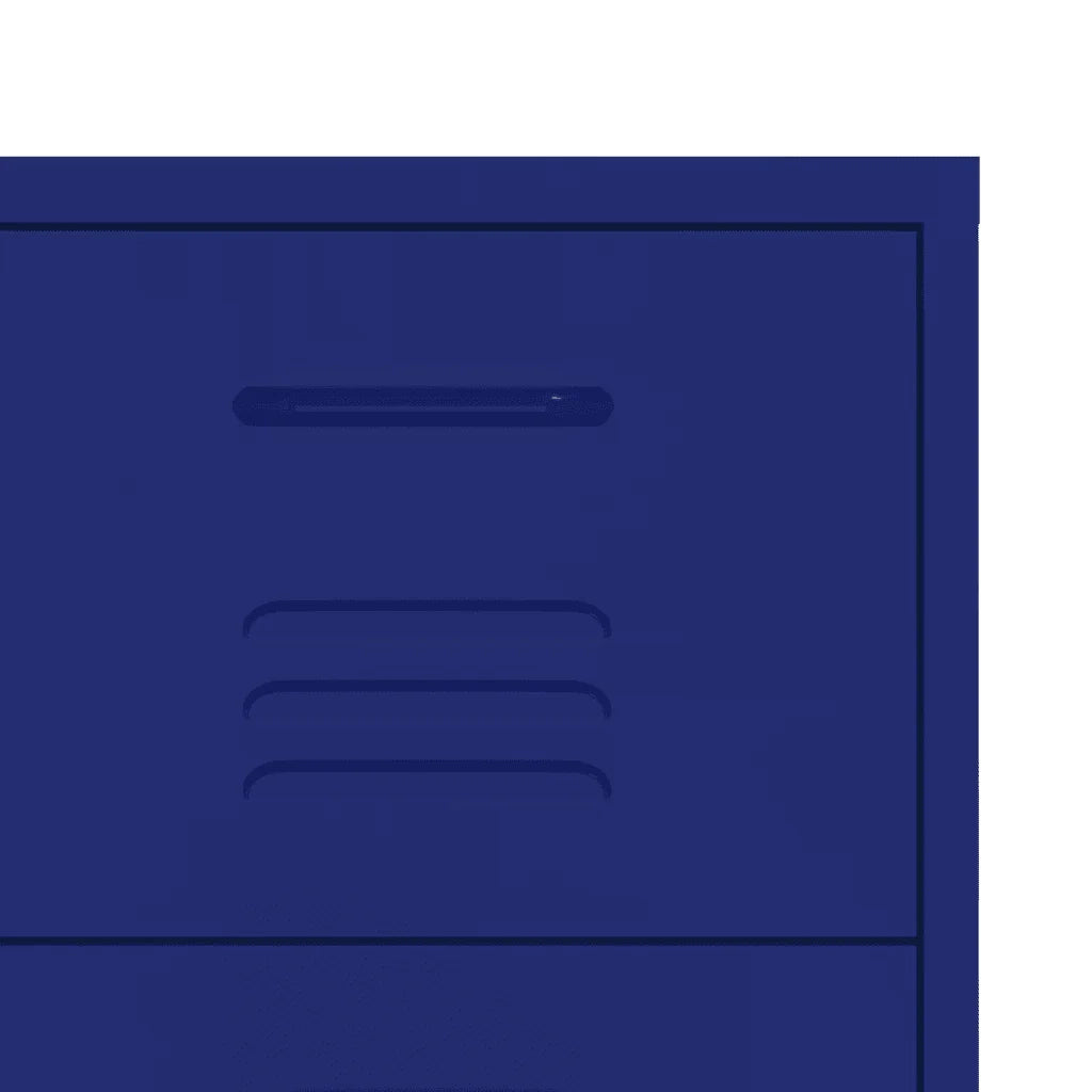 Mobile contenitore con cassetti 80 x 35 x 101 cm 6 cassetti guide in acciaio blu navy 02_0046836