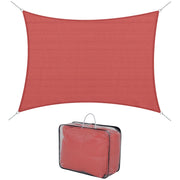 Telo ombreggiante rettangolare ¨C zephmum ¨C 4x6m terracotta HDPE