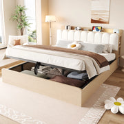 Letto matrimoniale 180x200 con contenitore idraulico e USB