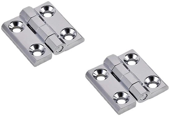 Scharnieri per porta - Corrosione resistente - 2 pezzi 40 x 40 x 5 mm - Lavorazione in vetro lucidato - Scharnieri per porta
