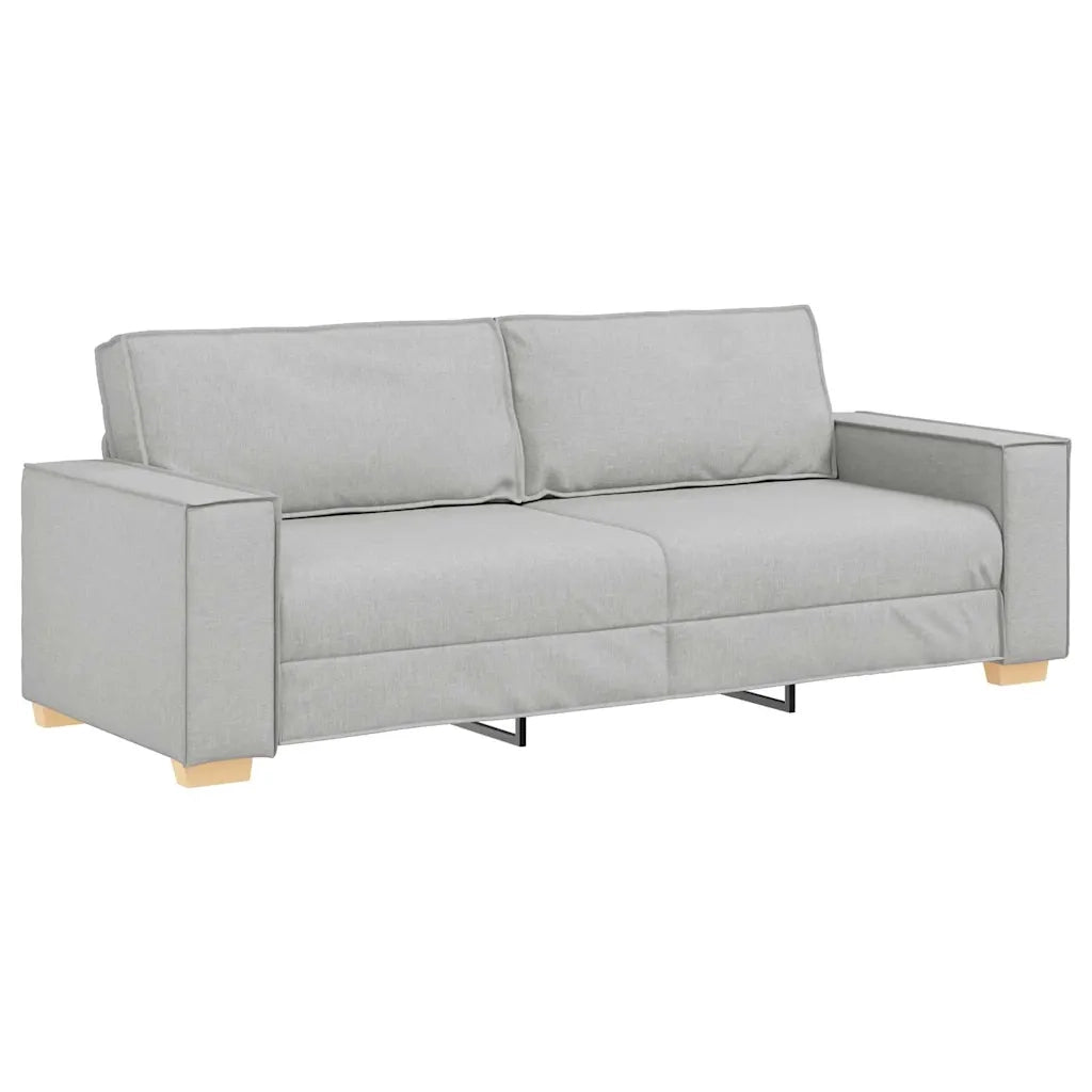 Divano a 3 posti Grigio Nuvola 220x78x84 cm in Tessuto 4104998