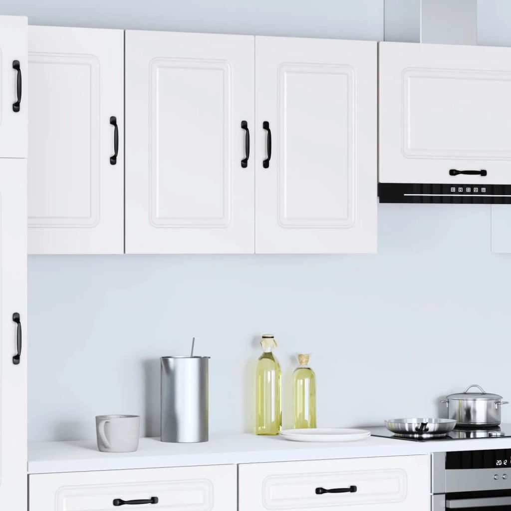 Armoire murale de cuisine Kalmar blanc bois d'ingénierie