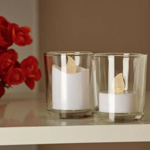 6 Candele a Led Elettriche Tealight Luce Calda + 6 Batterie CR2032 Grundig