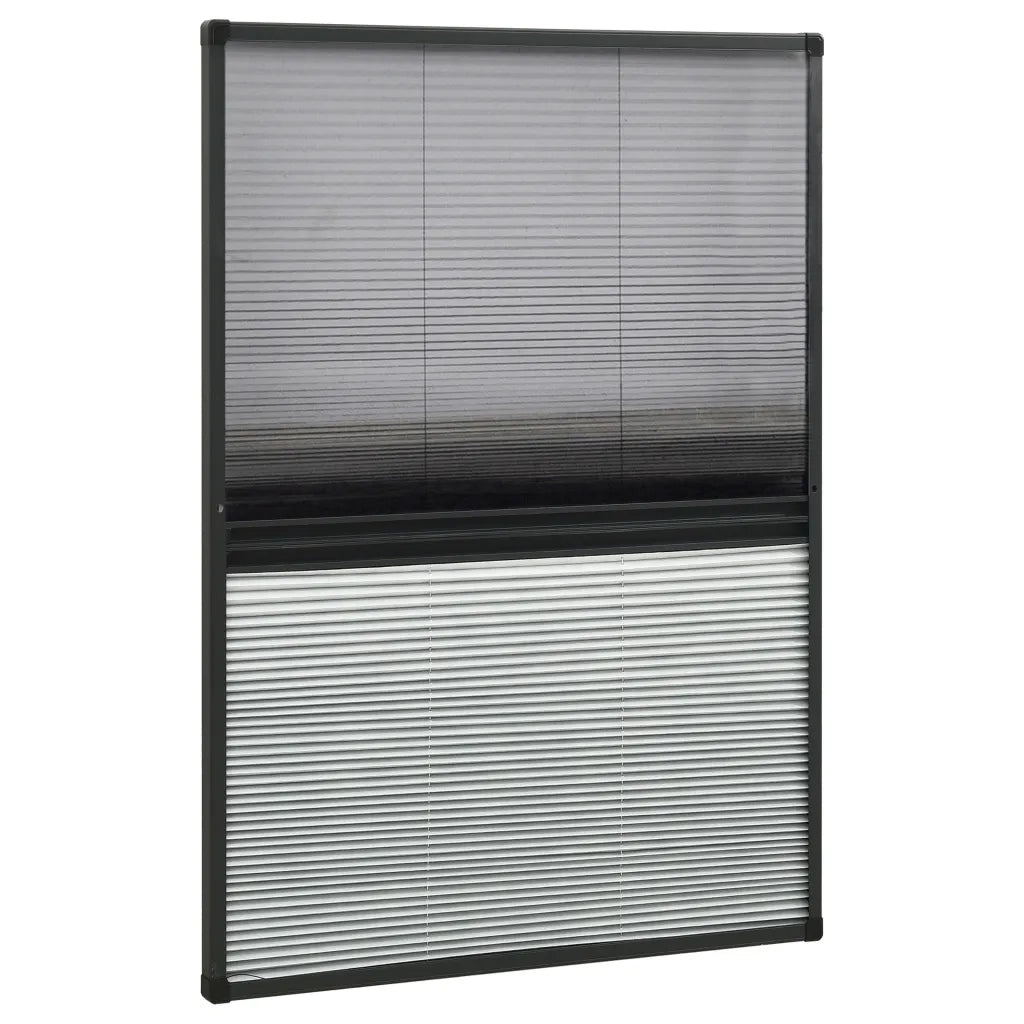 Zanzariera Plissettata Finestra Alluminio 80x120 cm con Tendina cod mxl 56070