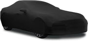 Autoafdekking indoor stretchstof sportwagen autozeil stofbescherming elastische afdekking per auto interno garage autotentoonstelling per auto fino a 46 m-49 m nero