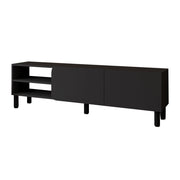Porta TV in legno "River" - 150 x 31,4 x 48,2 cm - Antracite