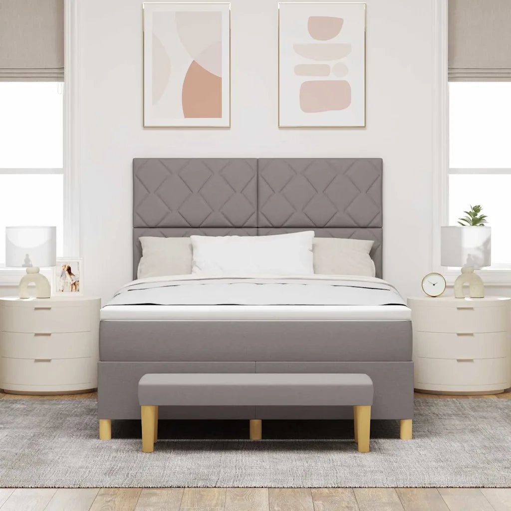 Letto a molle con materasso Talpa 140 x 200 cm Tessuto 3344384