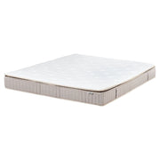 Materasso a molle insacchettate in lattice bianco e beige EU 160 x 200 cm duro con cerniera e rivestimento in poliestere rimovibile Accessori per la camera da letto