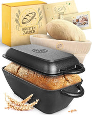 Piastra da forno in ghisa 28 cm con coperchio - Piastra ideale per forno e induzione