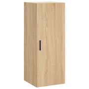 Mobiletto a parete pratico ed elegante 34,5 x 34 x 90 cm realizzato in legno composito di rovere Sonoma 02_0048670