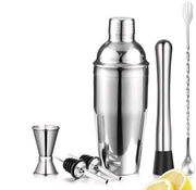 Set di shaker per cocktail in acciaio inossidabile, 750 ml shaker, set di 7 cocktailmixer