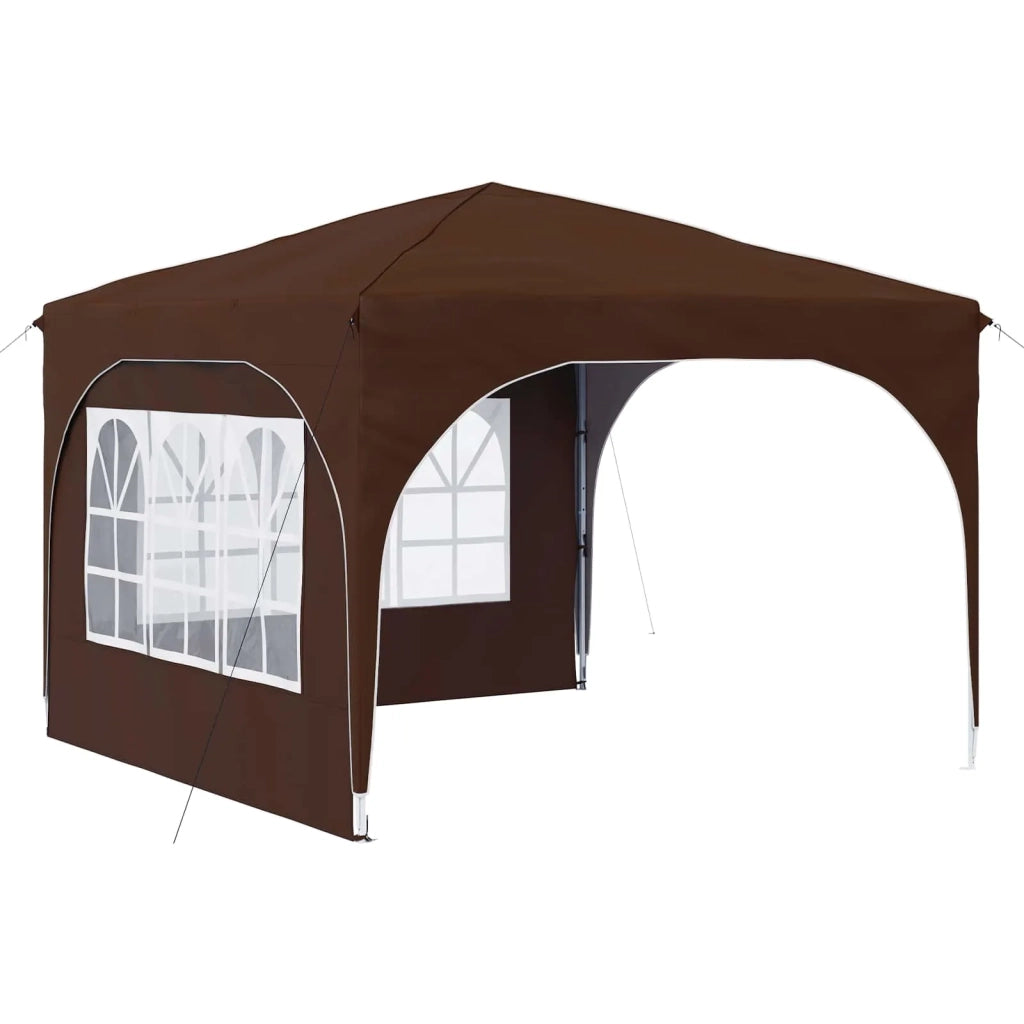 Tenda per feste a pop-up 290 x 290 x 245 cm Marrone 42019863