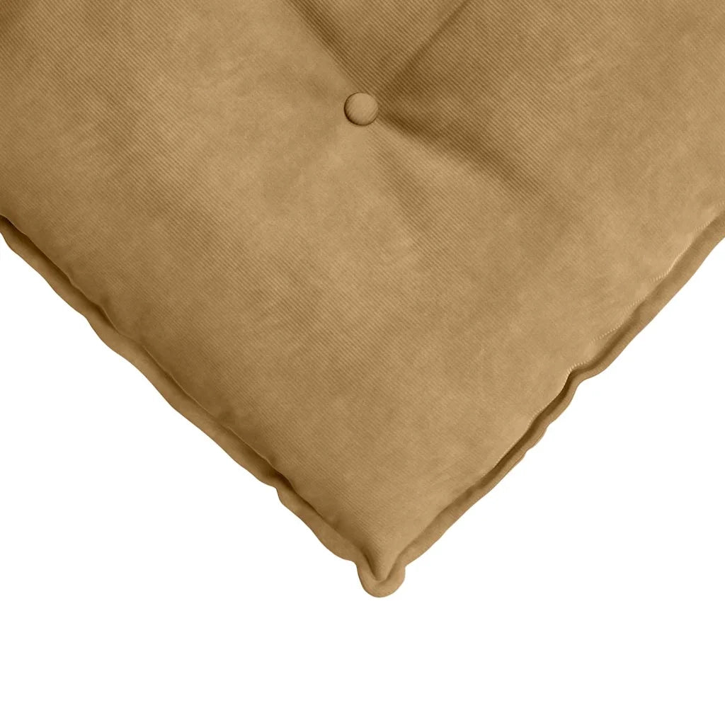 Cuscino per Schiena Marrone 160 x 50 cm Tessuto in Cords 42014898