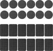 Protezioni per mobili 24 pezzi - Pattini antiscivolo in gomma - Sottopiedini per pavimenti in legno - Adesivi a secco - Protezione per gambe di tavoli/ sedie - Sottopiedini per mobili