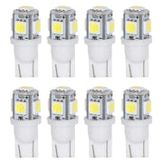 8 Pezzi Lampada Led 28mm 12V Luce per Auto T10 W5W 5 SMD 5050 1W 100lm Lampadina 194 168 Bianco Freddo 6500K