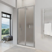 Porta doccia 80 cm apertura a libro vetro opaco | Capri
