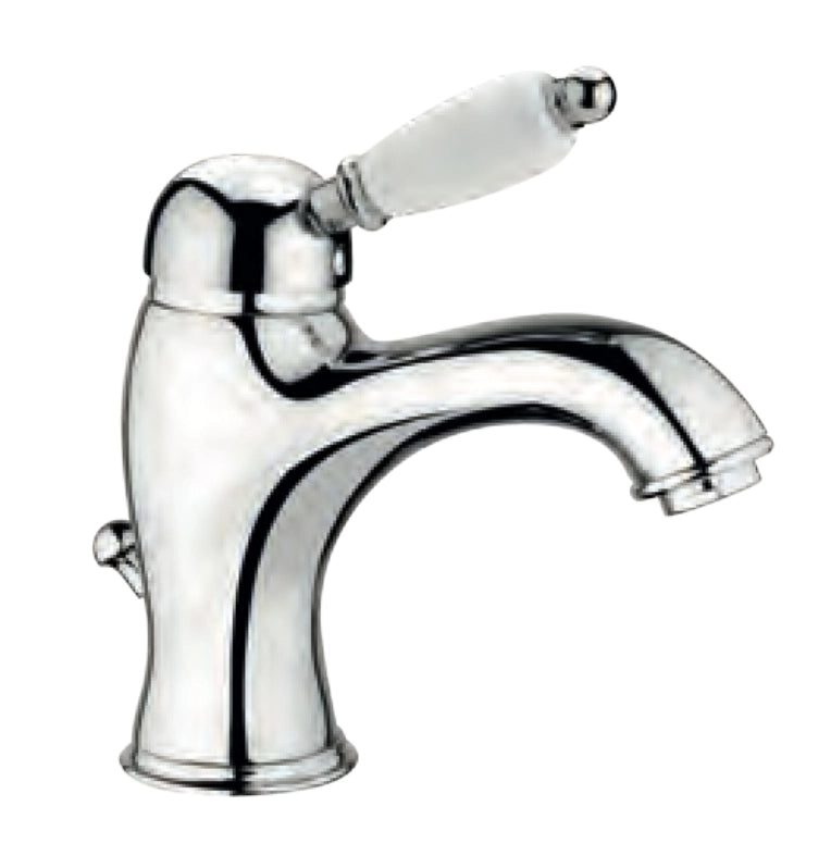 Miscelatore lavabo vintage con maniglia ceramica